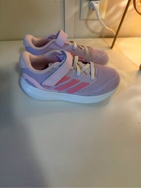 adidas Kids Lilac and Pink Mesh Sneakers